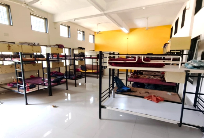 Student hostel room