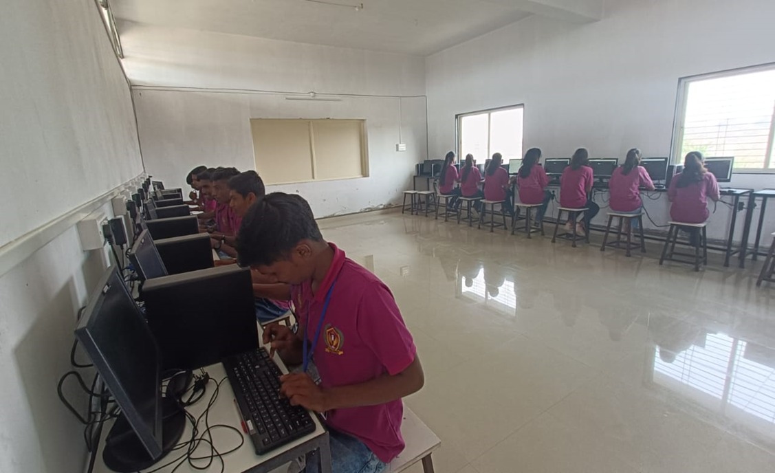 Computer Engineering students working in the laboratory