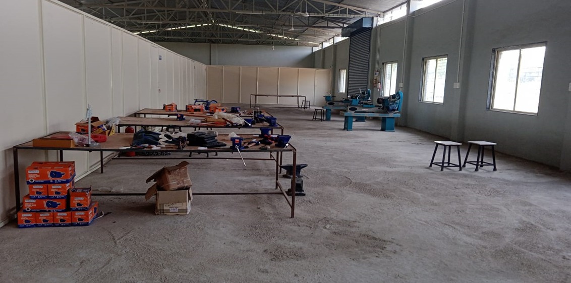 Interior of the engineering workshop